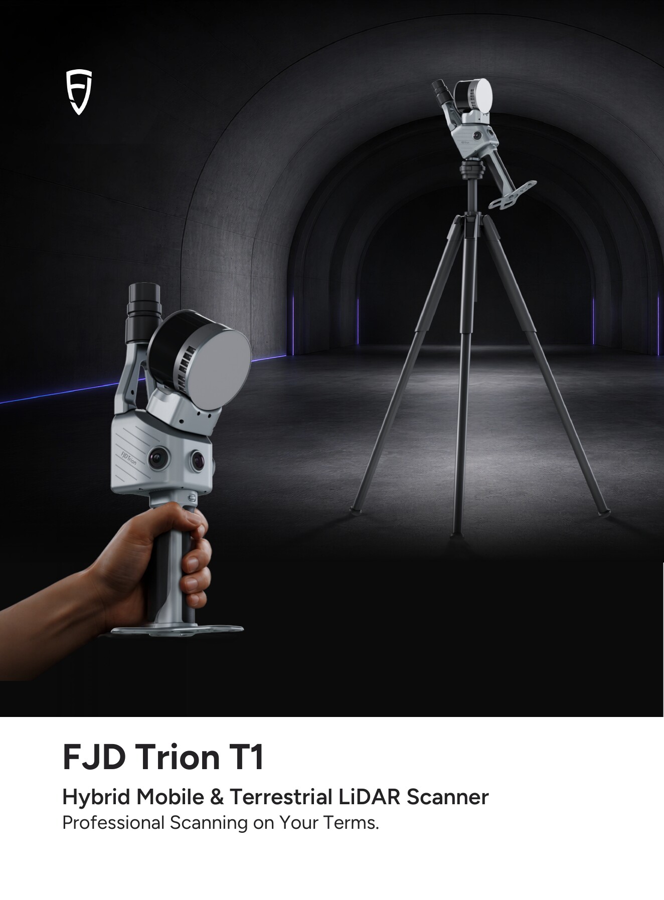 FJD Trion T1 Hybrid SLAM and terrestrial scanner brochure cover